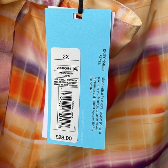 Future Collective Pastel Stripe Tie-Waist Paperbag Shorts - Picture 10 of 10